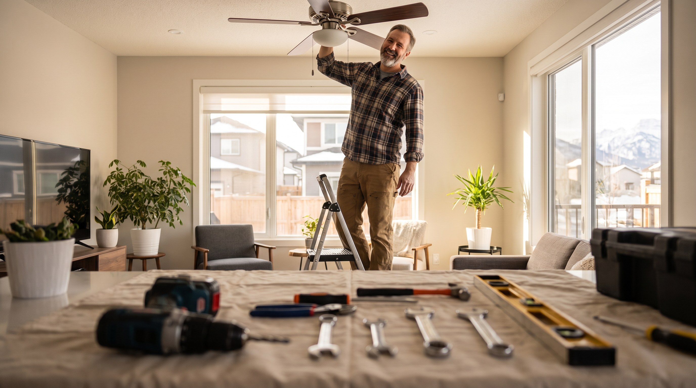 Deck board replacement, Fort Saskatchewan